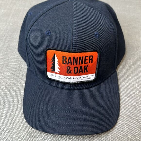 Banner & Oak Hat Alpine Navy Blue "Made for out there" Snapback Cap Adjustable - Picture 6 of 12